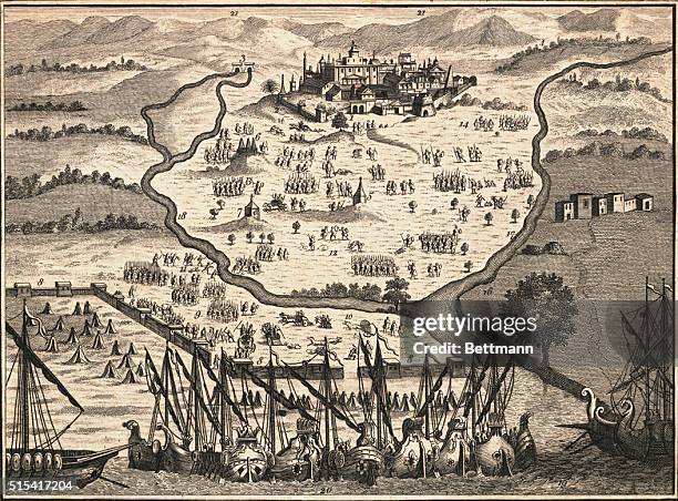 Asia Minor: A View Of Troy & The Adjacent Country, pointing out the spots where the Various Battles were fought as mentioned in Homers Iliad.