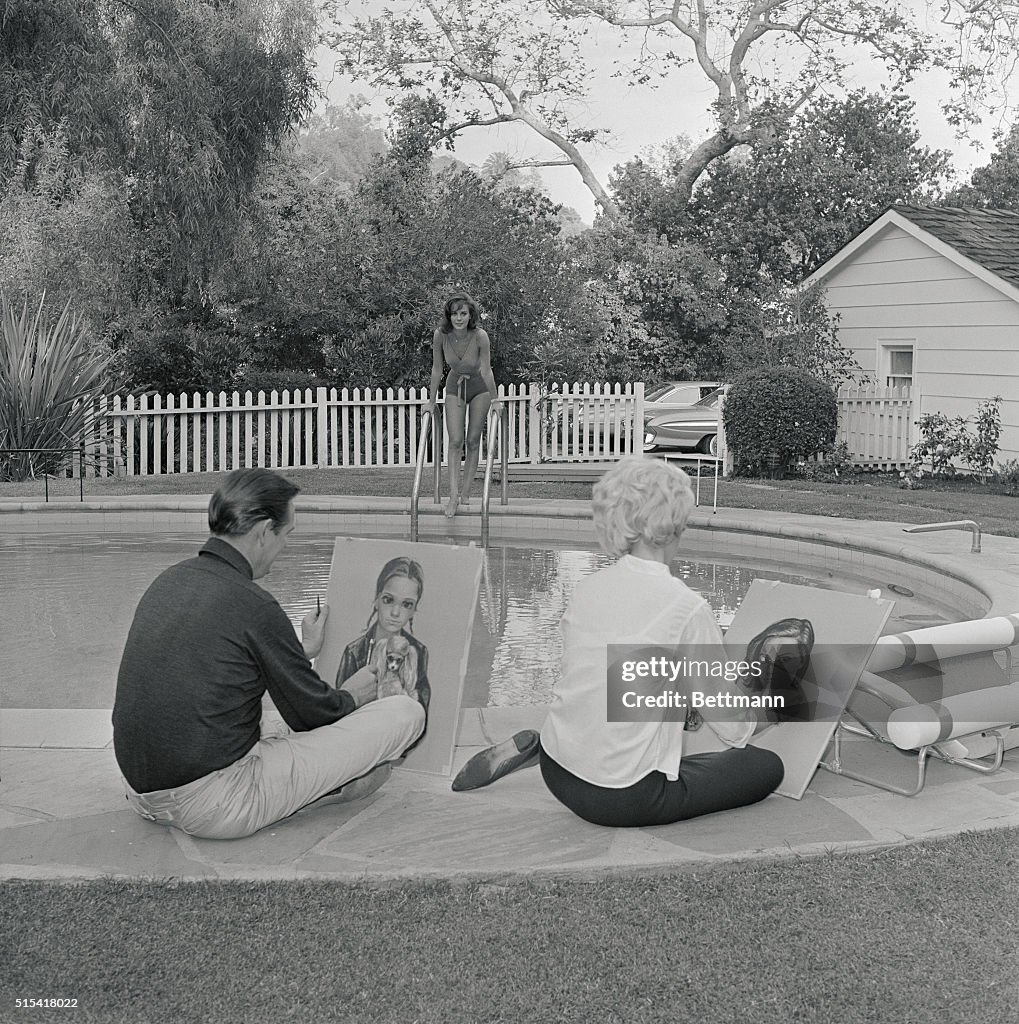 Keanes at Natalie Wood's Home