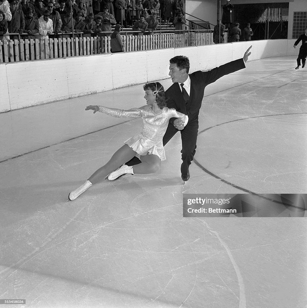 Ice Skaters Sissy Schwarz and Kurt Oppelt