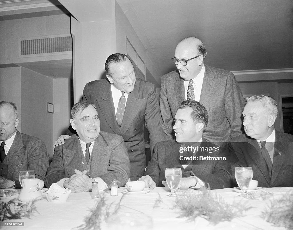 Congressional Leaders Meeting During Mid-day Break