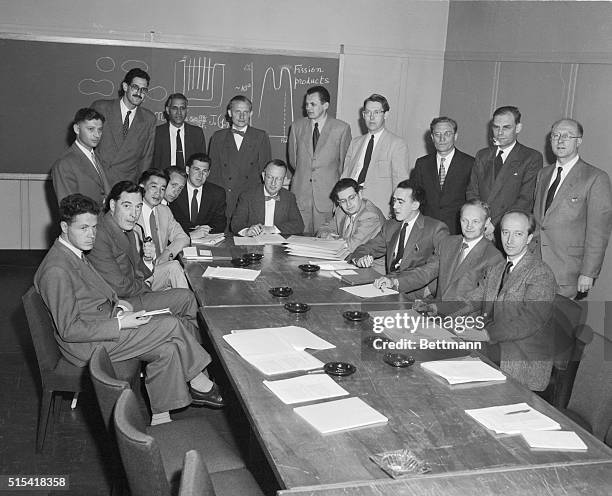 New York, New York: Professor Walter G. Whitman, United States Secretary General for the International Conference on the peaceful uses of atomic...
