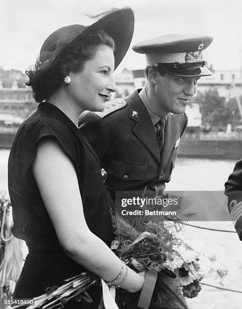 Danish Royalty Visit Danish Ship In Thames. This evening Prince George and Princess Ann of Denmark paid a visit to the Danish frigate Holger Danske...