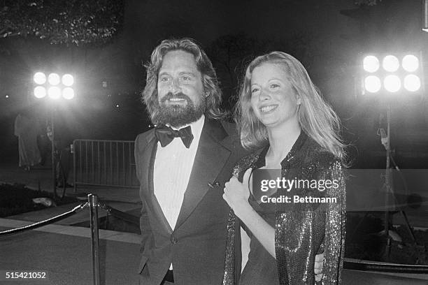Newlyweds. Hollywood, California: Actor Michael Douglas and his wife, Diandra, arrive March 28th to attend the 49th annual Academy Awards...