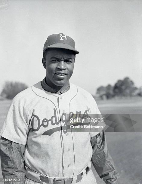 Jackie Robinson , Brooklyn Dodger from 1947-1956, the first black player in the major leagues of the 20th century. He made it into the Baseball Hall...