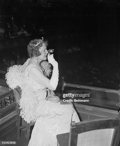 One of the best dressed women in attendance at the Metropolitan Opera House tonight when the curtain rolled up on Aida and the 1934-35 opera season,...