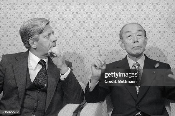 Helmut Schmidt and Takeo Fukuda Helmut Schmidt and Takeo Fukuda
