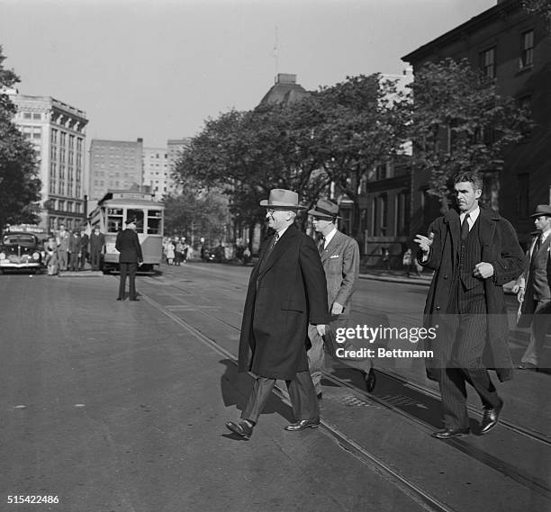 Until President Truman who lived at the Blair House moved into the White House, this was the daily scene on Pennsylvania Avenue. The President, in...