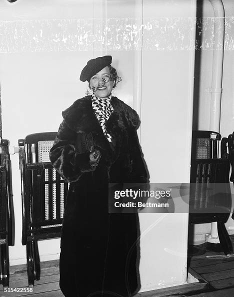 Maria Rasputin on the SS Lafayette Maria Rasputin on the SS Lafayette