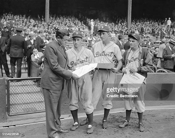 Babe Ruth, one time sultan of swat, was among the fans who gathered at the stadium today to see the Yankees defeat the Detroit Tigers 8-7 in the last...
