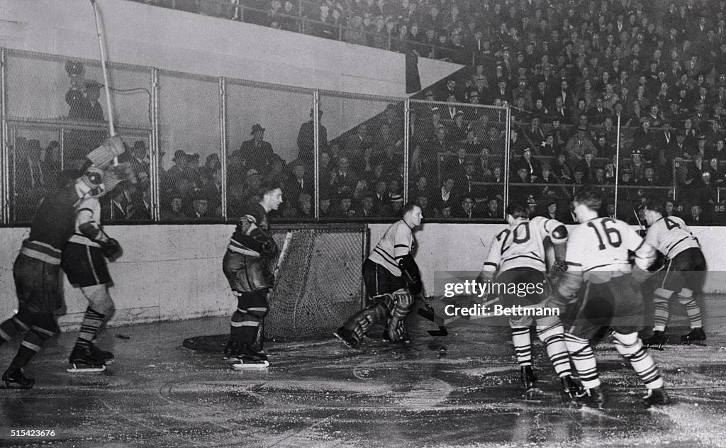 View of game Between Rangers and Maple Leafs