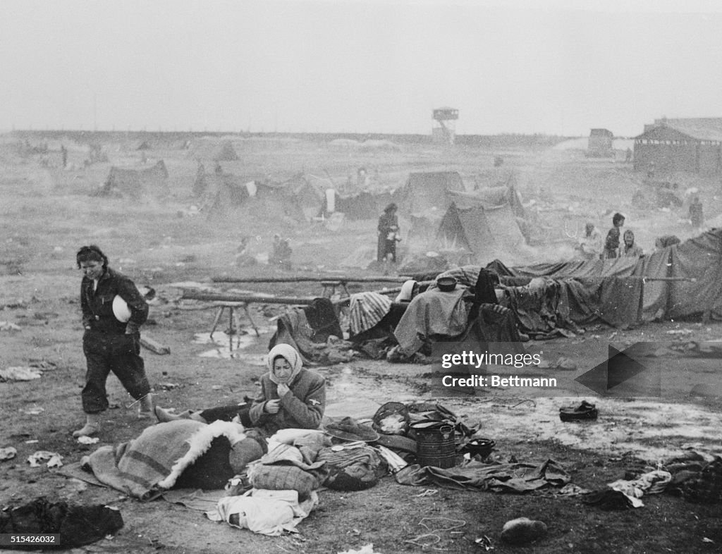 View of Belsen Concentration Camp