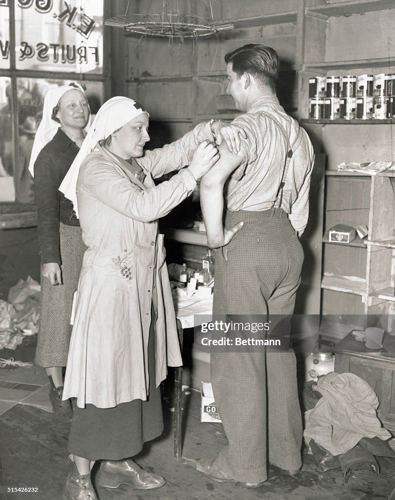 Man Getting Vaccination