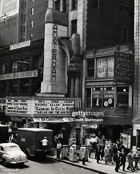 The New Amsterdam Theater, at one time a place of glory, now finds itself in the company of Hubert's Flea Circus, a hot dog stand and an amusement...