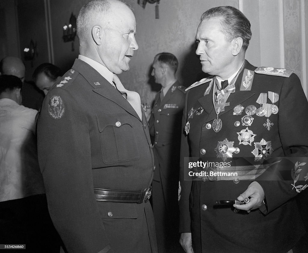 General John C.H. Lee with Marshal Josip Broz Tito