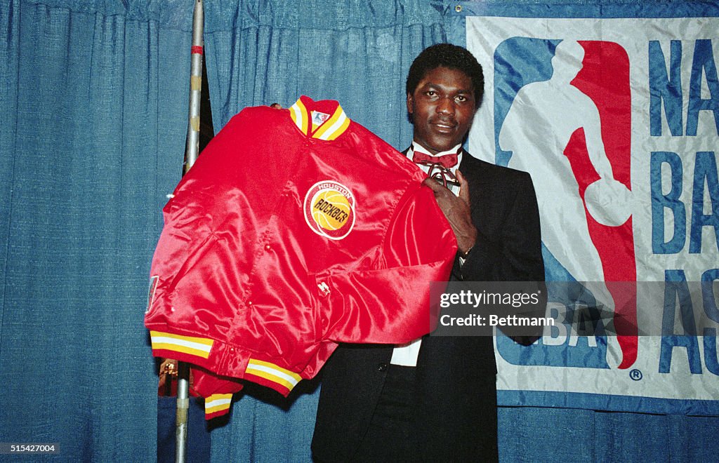 Hakeem Olajuwon Displaying Jacket