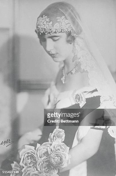 Her First Court Dress. This is Princess Ingrid of Sweden shown with her first court dress which she wore at the royal palace in Stockholm when she...