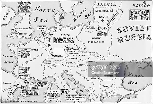 Explanatory Map A self-explanatory map showing how the situation stands in Europe ...