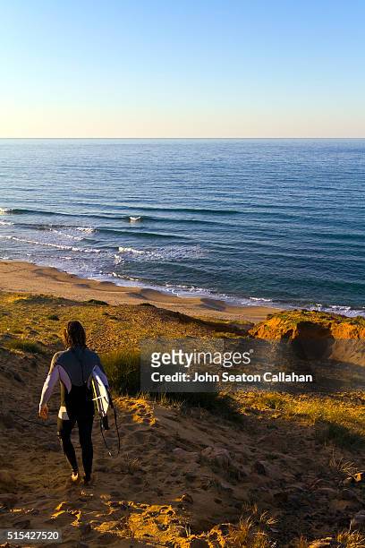 surfing in the mediterranean sea - tunisia surfing one person stock pictures, royalty-free photos & images
