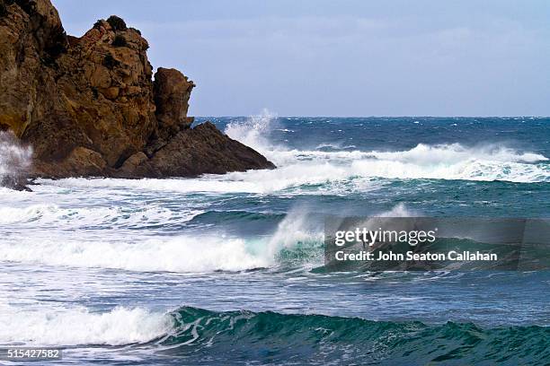 surfing in the mediterranean sea - tunisia surfing one person stock pictures, royalty-free photos & images