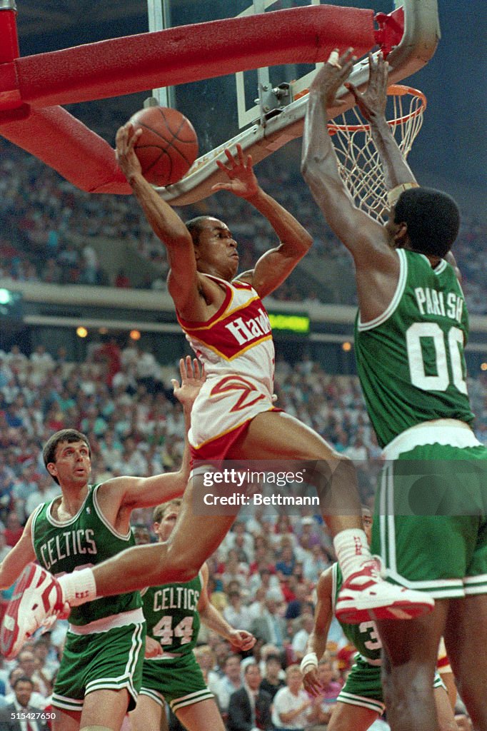 Spud Webb Leaping for Basketball