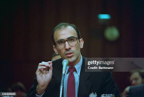 Washington: Convicted Cuban-born money launderer Ramon Milian Rodriguez appears before a Senate panel investigating Panamanian leader Manuel Noriega,...