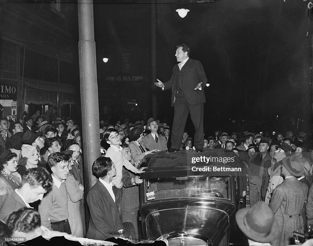 Arthur Garfield Hays Giving a Speech