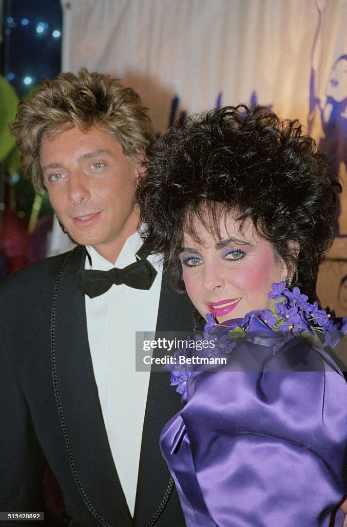 Elizabeth Taylor and Barry Manilow