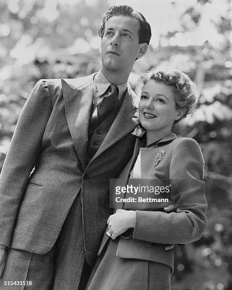 Newlyweds actress Janet Gaynor and fashion designer Gilbert Adrian in ...