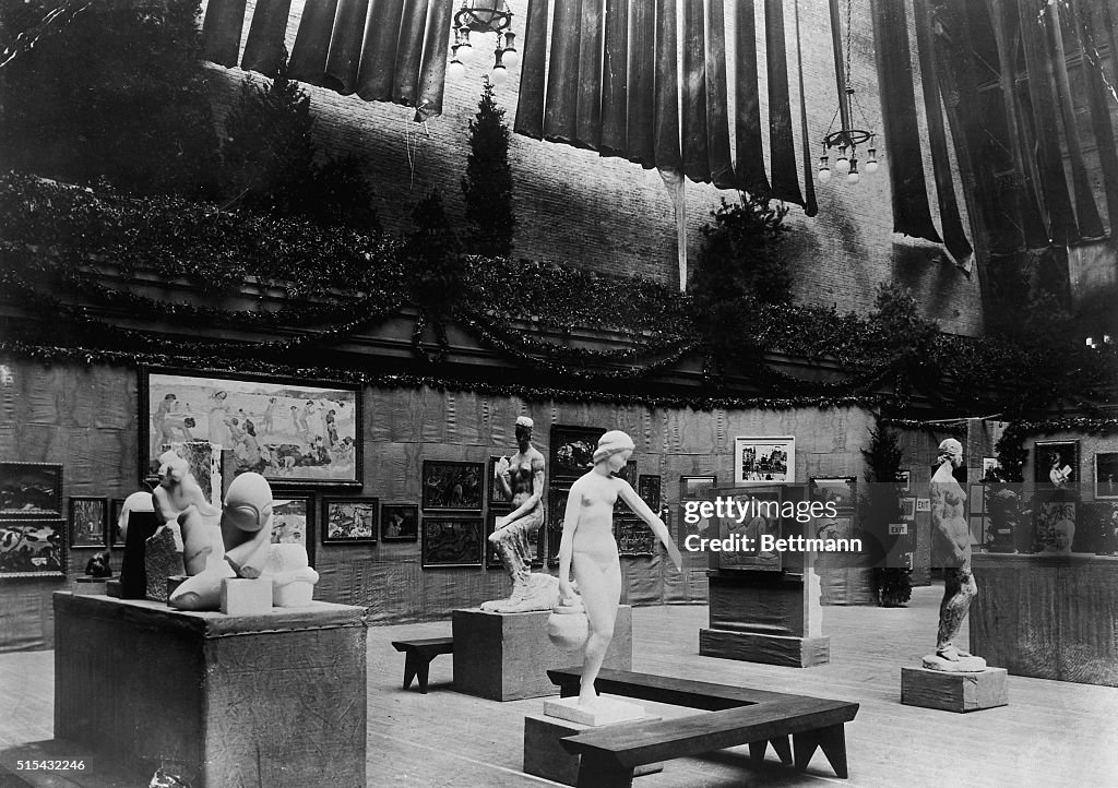 Photograph Showing the Armory Art Show in New York in 1913