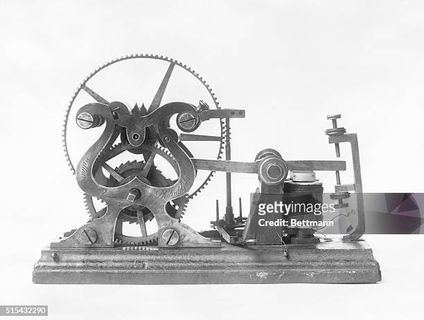 Samuel Morse's telegraph that was used to send the first telegraph messaged from Washington, DC to Baltimore on May 24, 1844