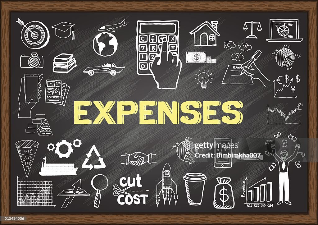 Expenses Picture Example Expenses High-Res Vector Graphic - Getty Images