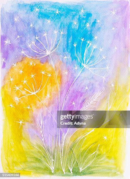 spring colours. - yellow flower macro stock illustrations
