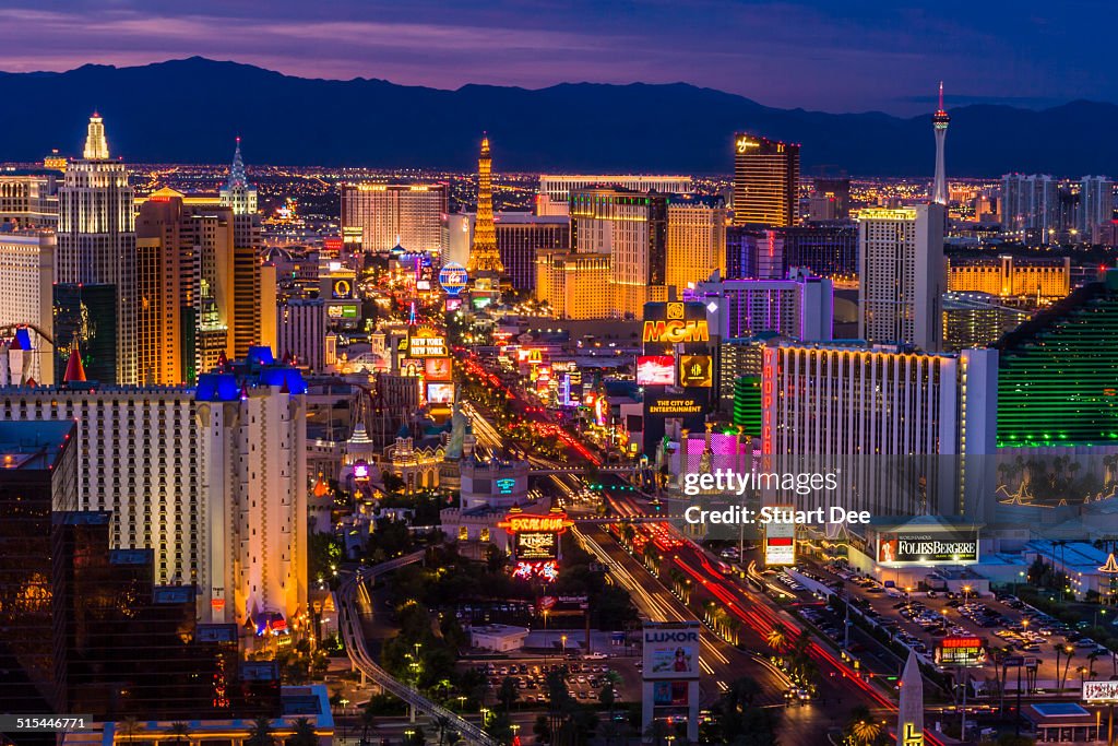 Las Vegas Strip at twilight