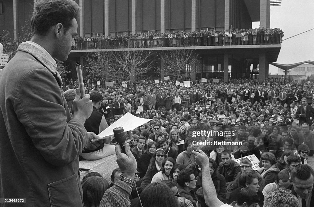 Mario Savio Speaking at Student Rally