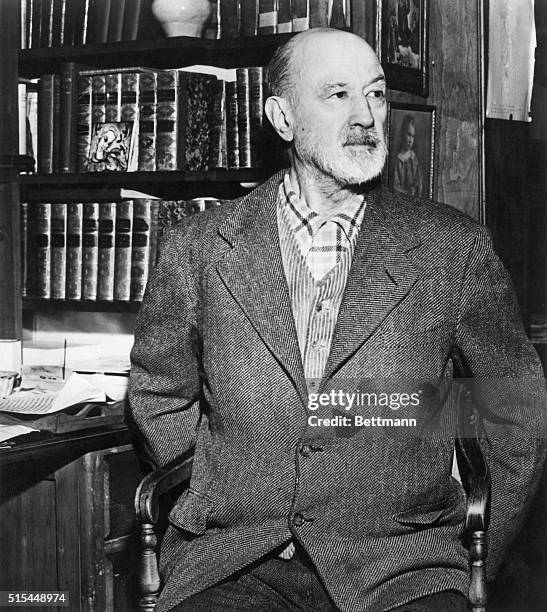 Charles Edward Ives , American composer. Undated photograph.