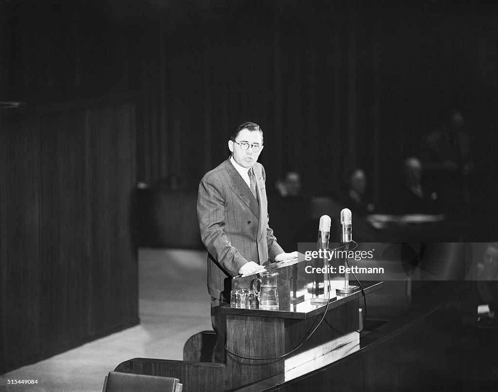 Andrei Gromyko Addressing United Nations