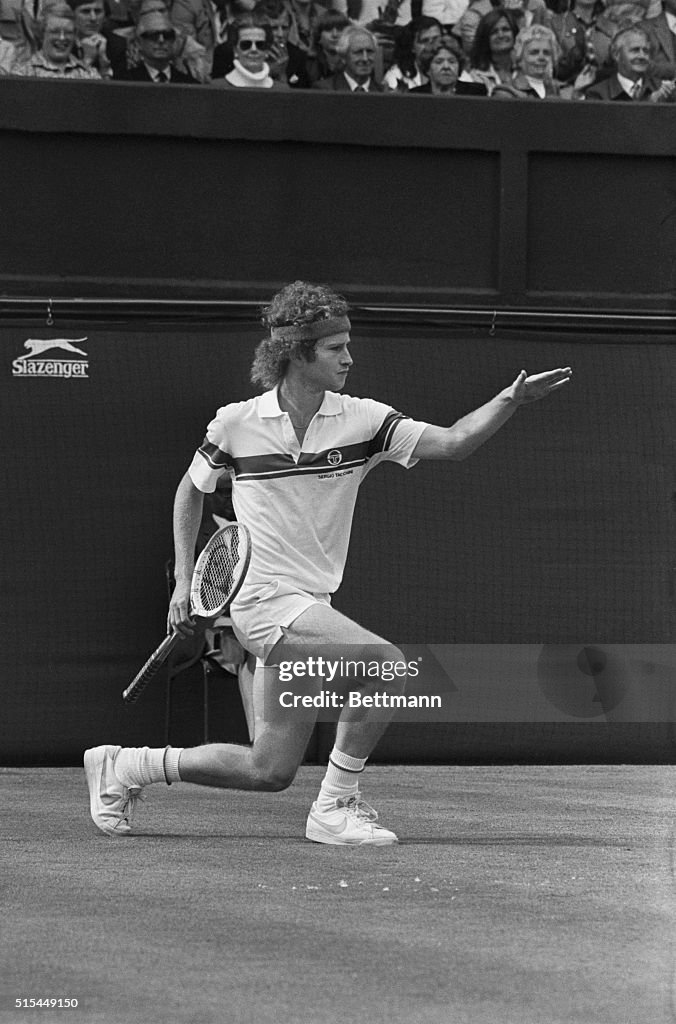 John Mcenroe in Cool Tennis Pro Stance