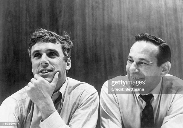 Left to right: composer Burt Bacharach and lyricist Hal David. Undated photograph.