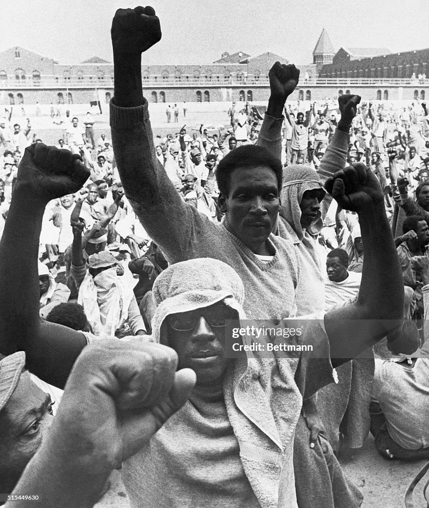 Rioting Inmates at Attica State Prison