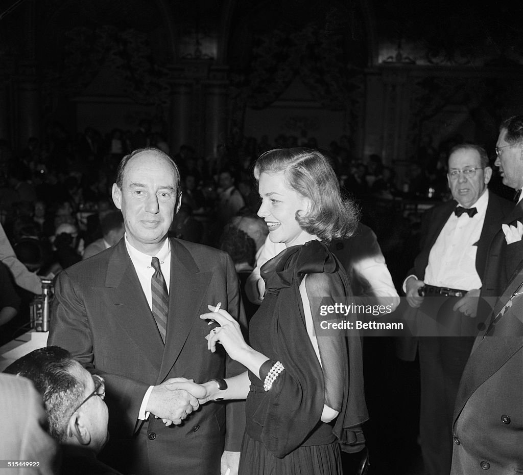 Aldai Stevenson W/Lauren Bacall