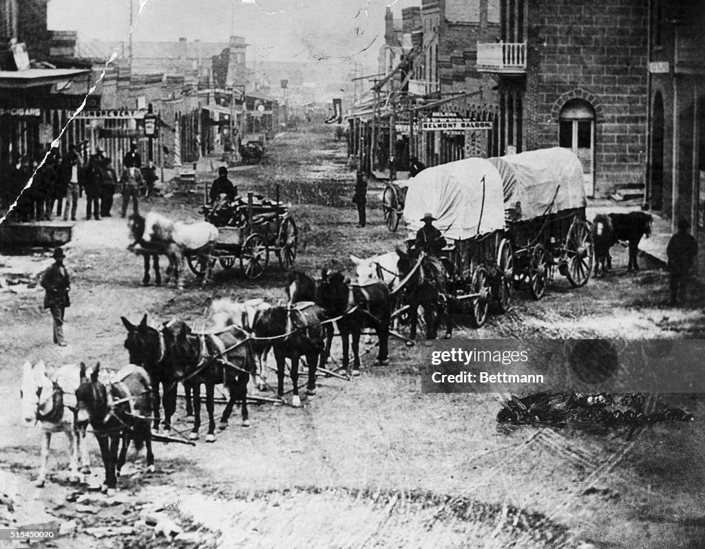Horse Drawn Covered Wagon