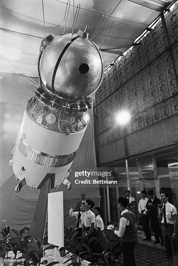 Model of Vostok I at Space Exploration Exhibition