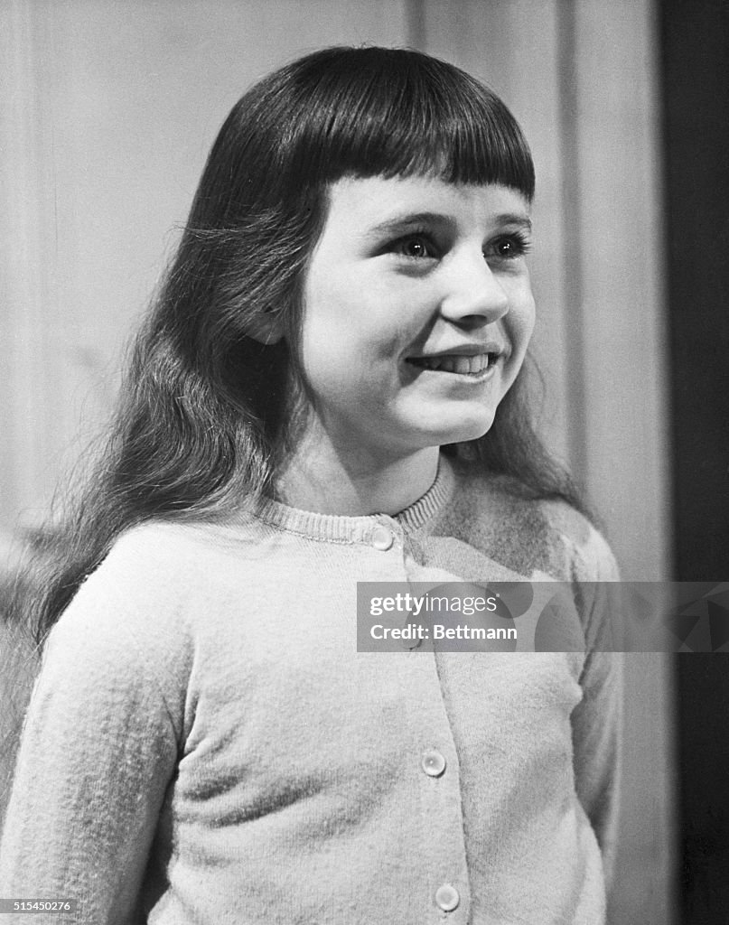 Patty Duke Smiling at Ten Years Old