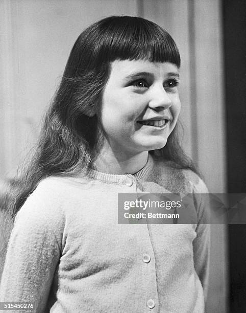 New York, New York-From a special about child star, portrait of a smiling, 10-year-old Patty Duke. The photo later ran for a series, "Remember Them?"...
