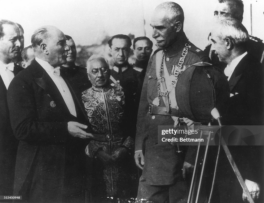 Atatürk And Reza Shah Meeting