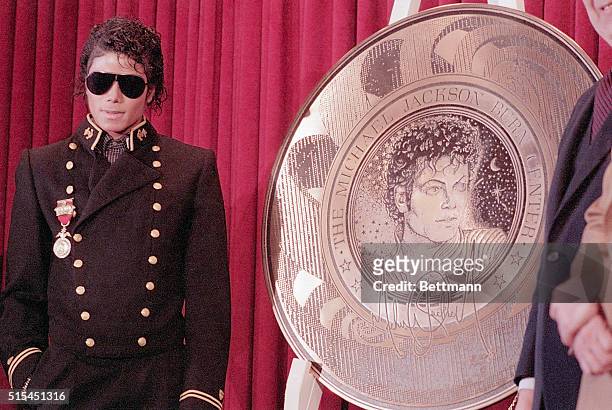 Culver City, California- Michael Jackson, entertainer of the year for most, is honored by the Brotman Medical Center which re-named its burn ward in...