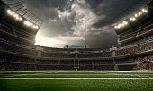 Dramatic american football stadium