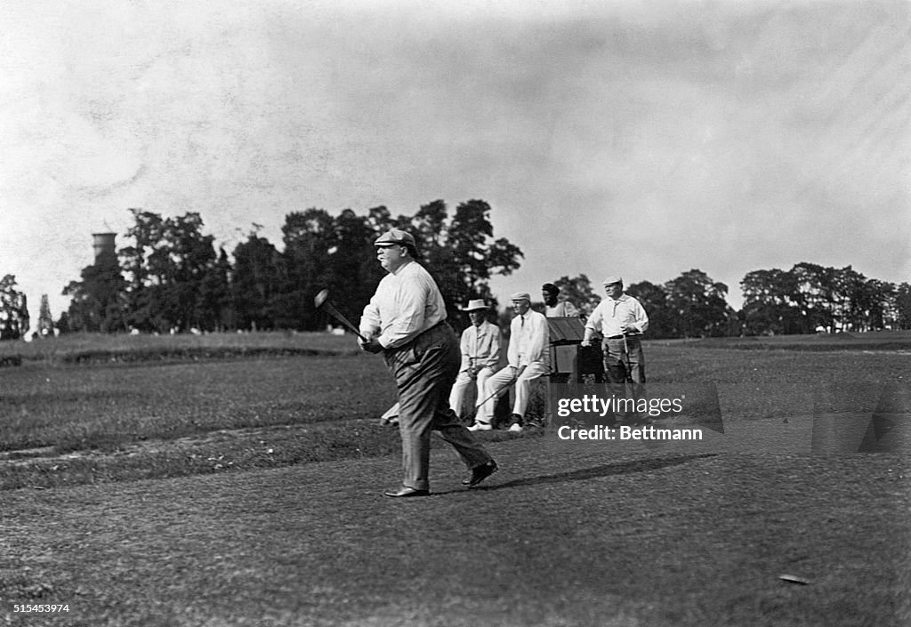 President Taft On Golf Course