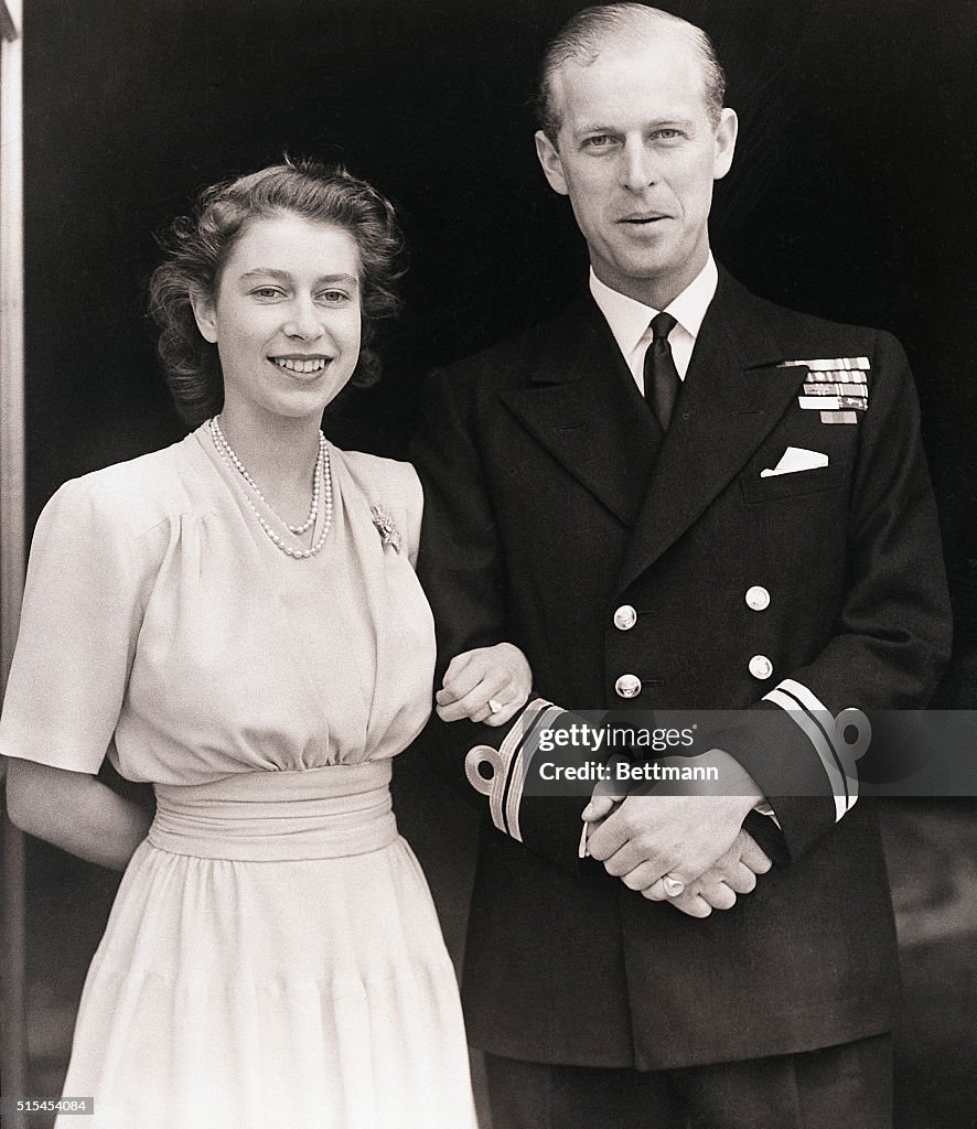 Princess Elizabeth and Philip Mountbatten