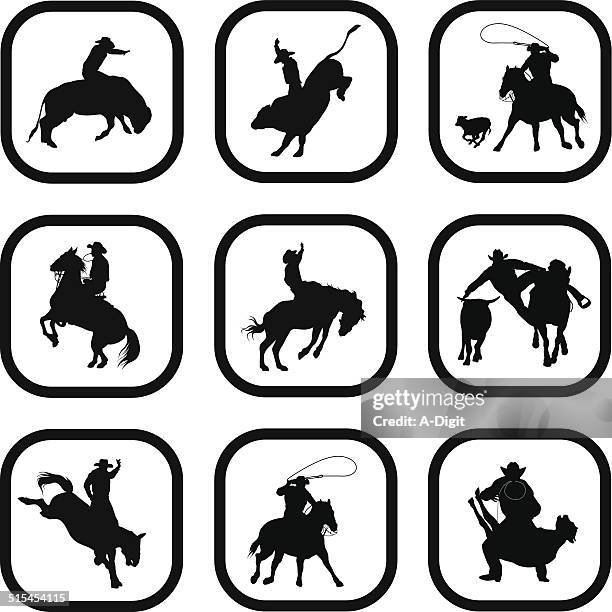 rodeosnapshots - calf stock illustrations